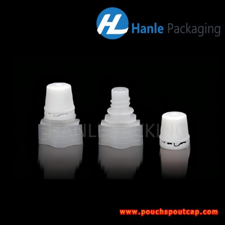 Dia 1.3mm plastic spout with doypack cap, flexible packaging spout cap for personal care - HL013W Dia 1.3mm plastic spout with doypack cap, flexible packaging spout cap for personal care - HL013W